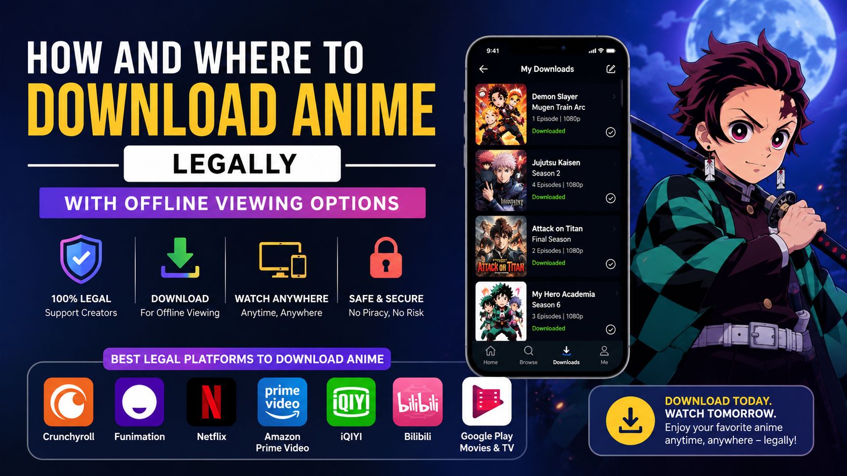 How and Where to Download Anime Legally With Offline Viewing Options in India