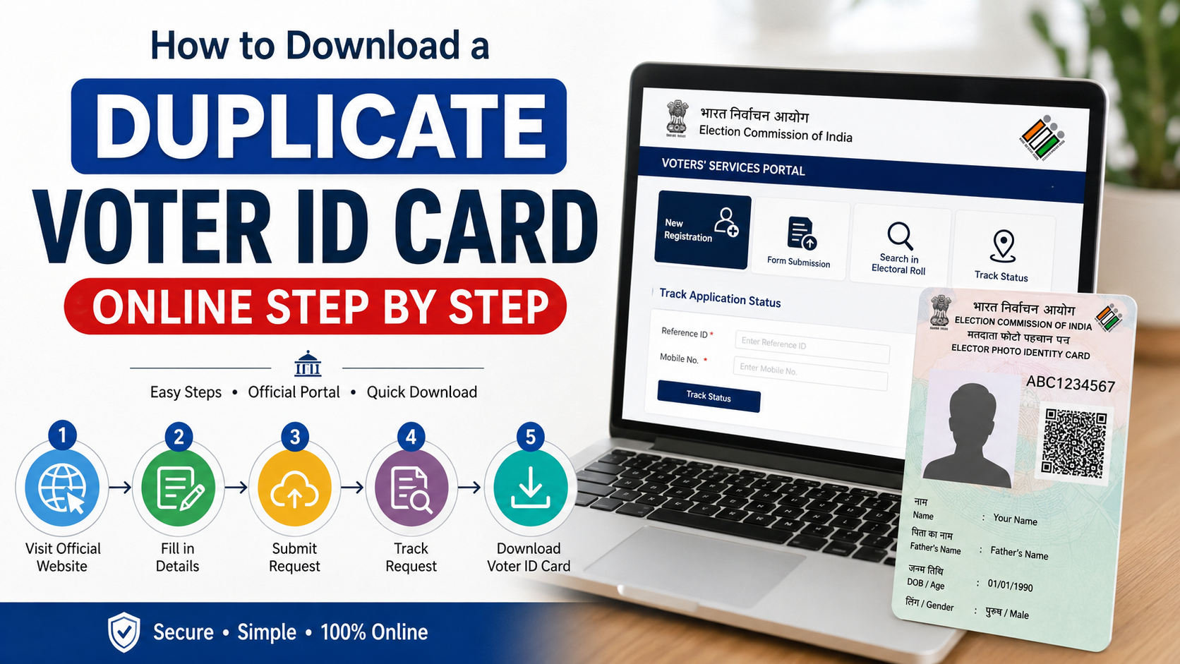 How to Download a Duplicate Voter ID Card Online Step by Step
