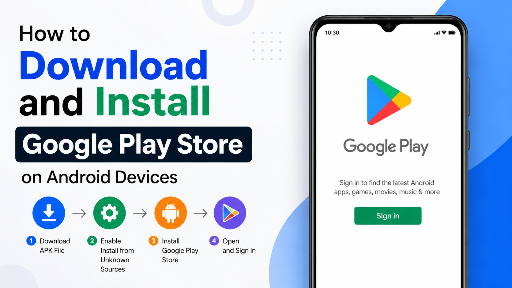 How to Download and Install Google Play Store on Android Devices