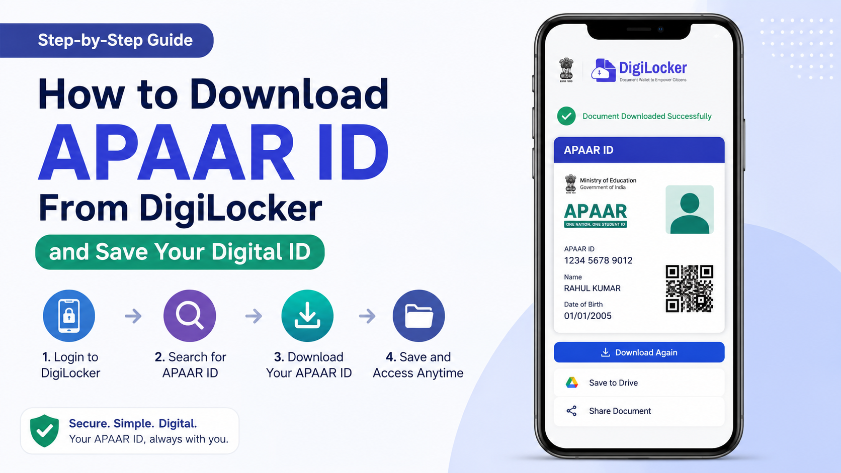 How to Download APAAR ID From DigiLocker and Save Your Digital ID