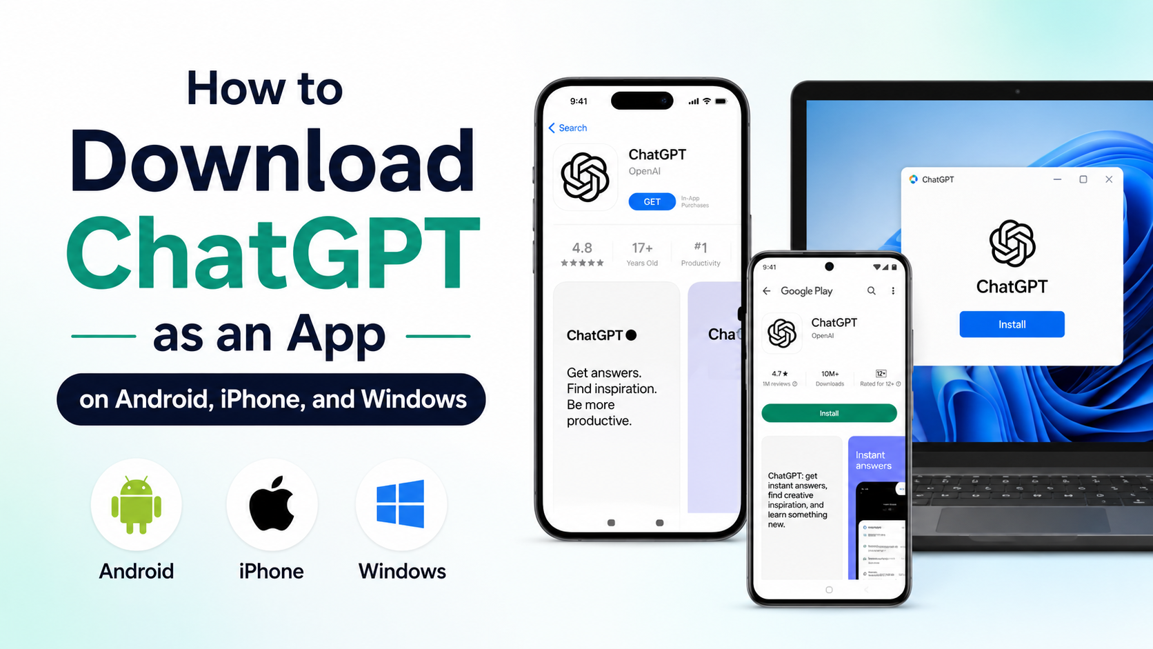 How to Download ChatGPT as an App on Android, iPhone, and Windows